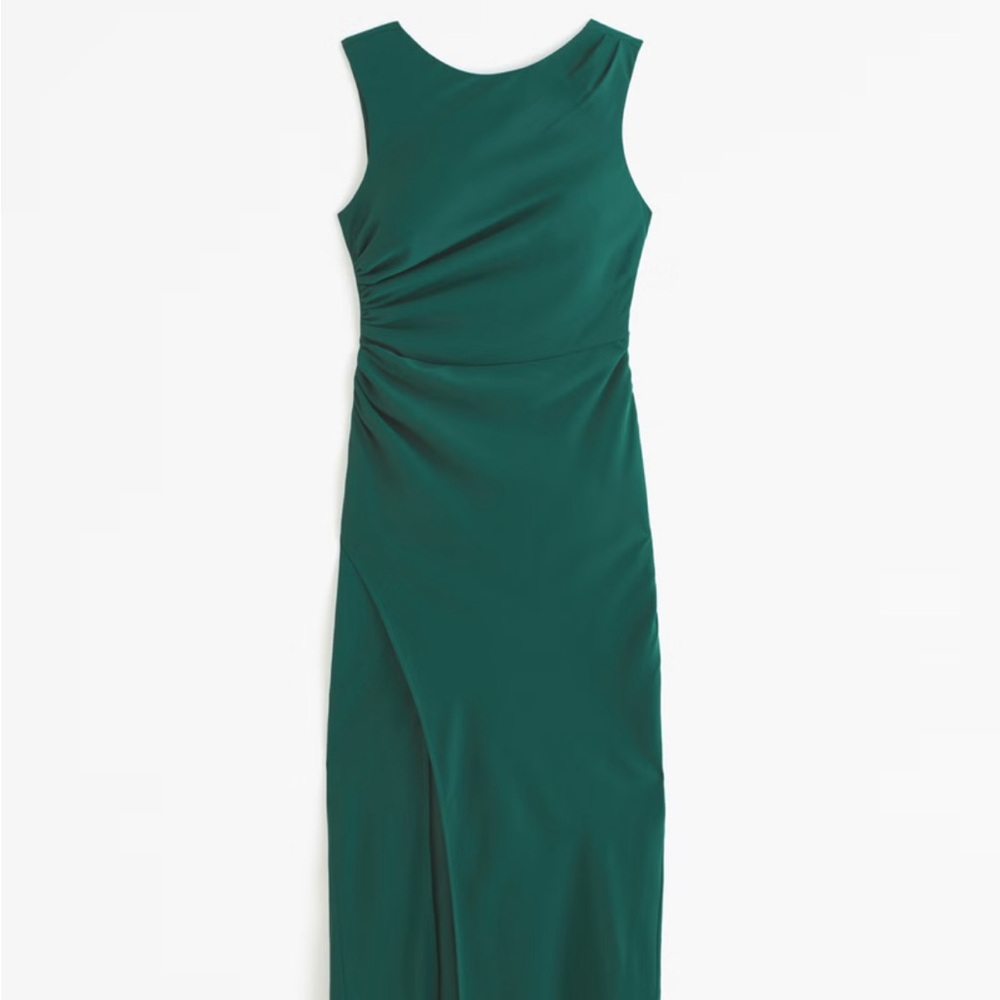 EUC Abercrombie and Fitch Green Low Back Midi Dress XL